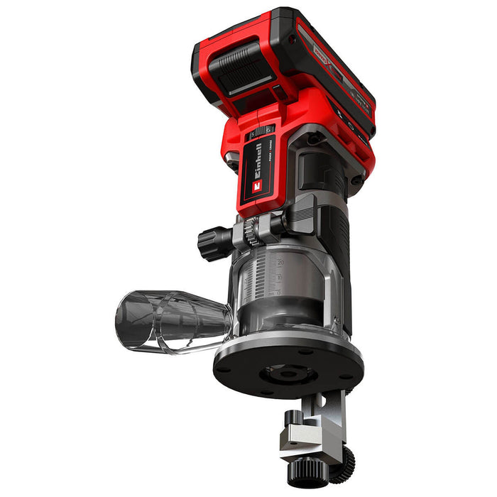 Rebordeadora 1/4" inalámbrica brushless 18 V + batería (4.0 ah) + cargador marca Einhell