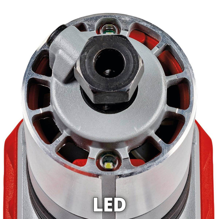 Ruteadora 1/4"  inalámbrica brushless+ batería (4.0 ah) + cargador marca Einhell