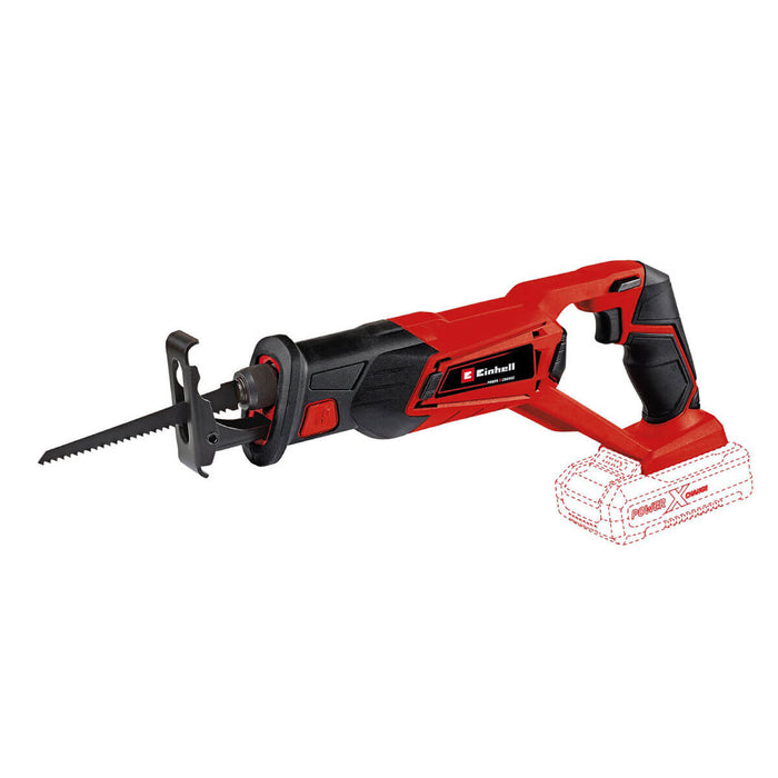 Sierra sable inalámbrica 18 V + batería (4.0 ah) + cargador marca Einhell