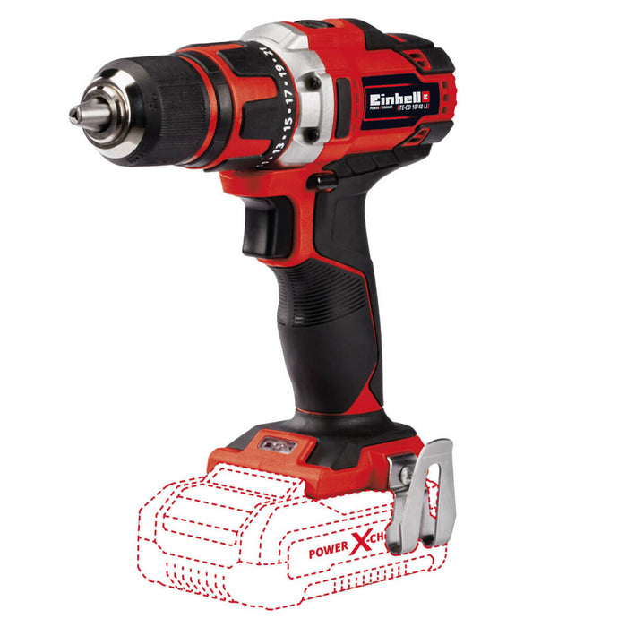 Taladro de rotación 1/2" inalámbrico 18 V + batería (2.5 ah) + cargador marca Einhell