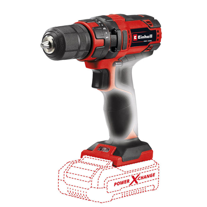 Taladro de rotación 3/8" inalámbrico 18 V + batería (2.5 ah) + cargador marca Einhell