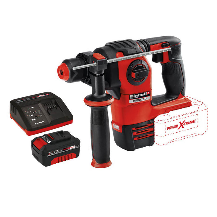 Rotomartillo sds plus inalambrico 2.2 joules marca Einhell