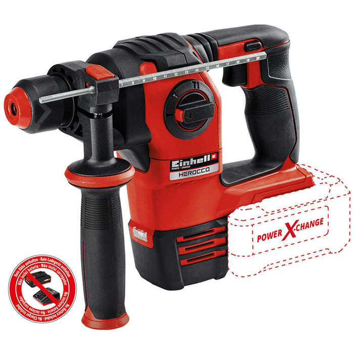 Rotomartillo sds plus inalambrico 2.2 joules marca Einhell
