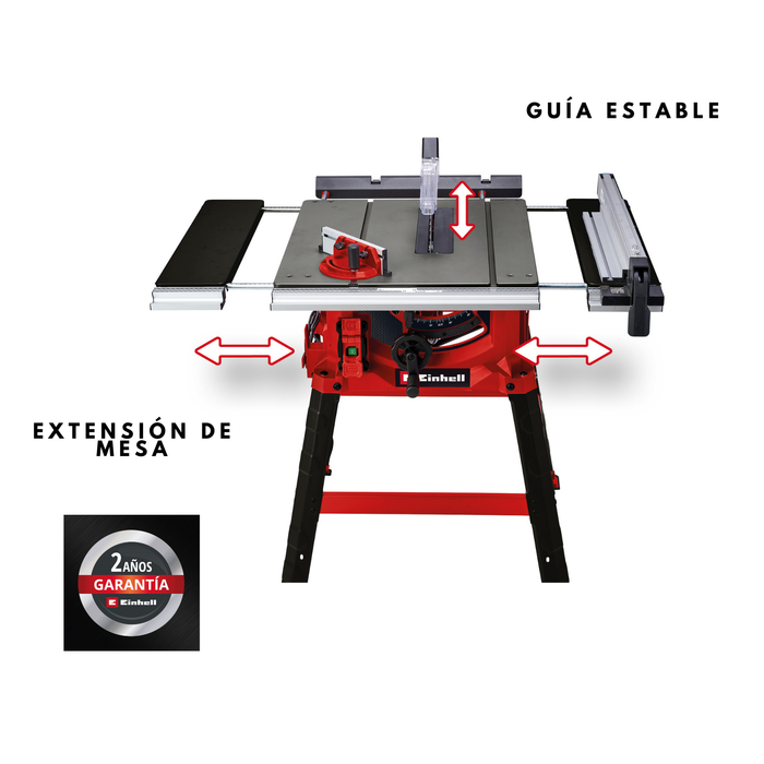 Sierra de mesa 10" escualizable marca Einhell