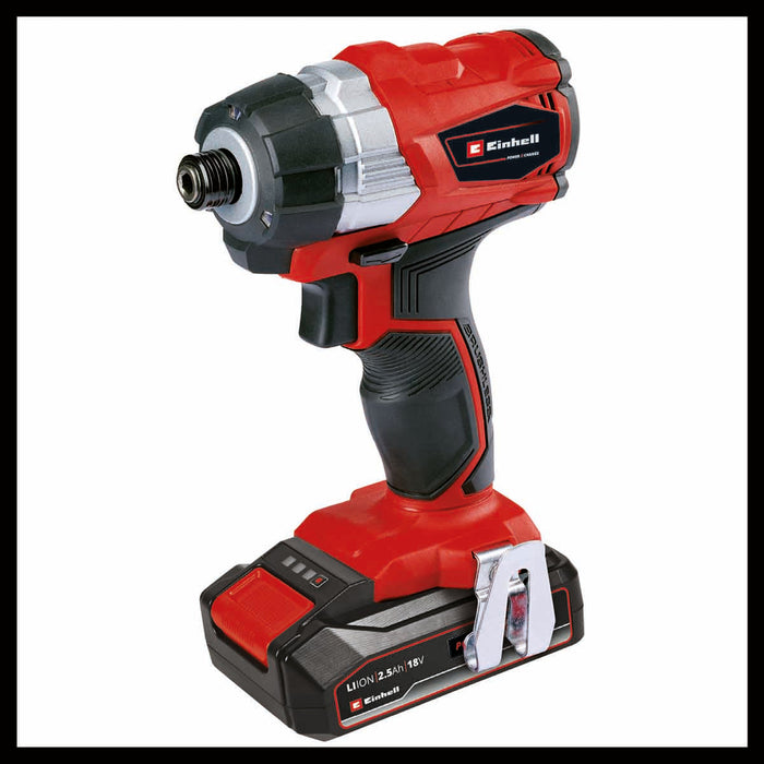 Taladro percutor de 1/2 + Atornillador de Impacto 18 V Brushless marca Einhell