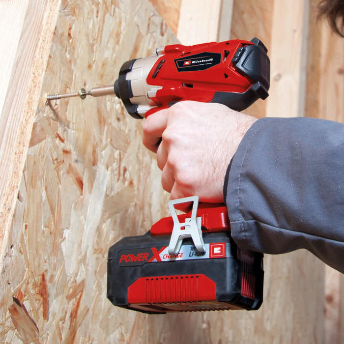 Taladro percutor de 1/2 + Atornillador de Impacto 18 V Brushless marca Einhell