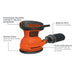herramientas electricas e inalambricas lijadora orbital hoja de 5 y 200w black and decker bdero100 b3 bdero100 b3 madecentro