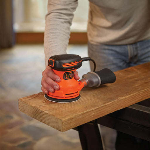 herramientas electricas e inalambricas lijadora orbital hoja de 5 y 200w black and decker bdero100 b3 bdero100 b3 madecentro