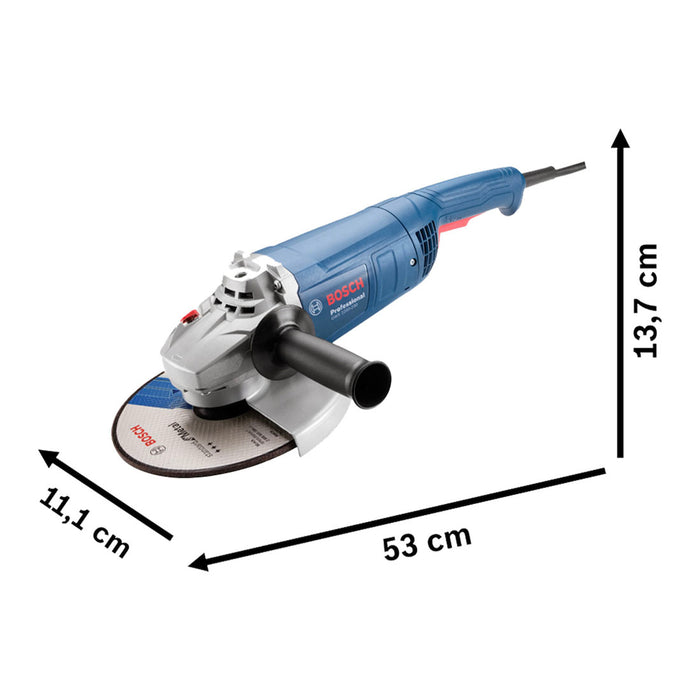 herramientas electricas inalambricas pulidora bosch gws 2200 230 vulcano 2200w 06018f20g1 mp madecentro