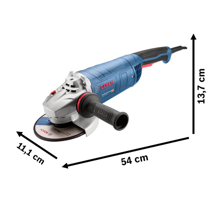 herramientas electricas inalambricas pulidora bosch gws 25 180 vulcano 2500w 06018f30g1 mp madecentro