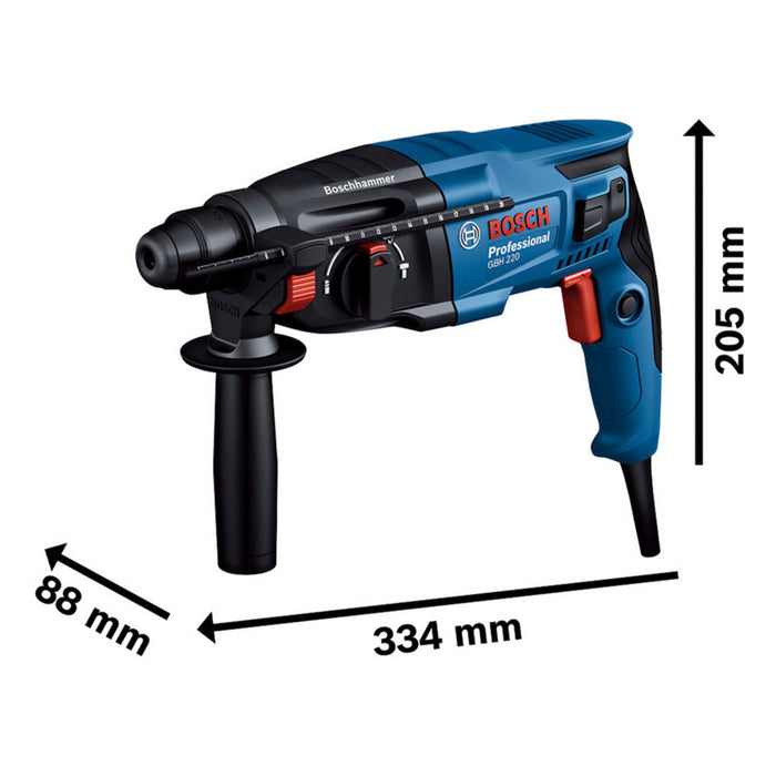 herramientas electricas inalambricas rotomartillo bosch gbh 220 110v 06112a60g0 mp madecentro