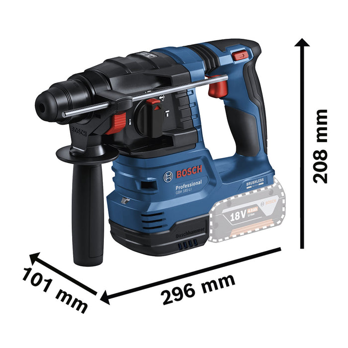 herramientas electricas inalambricas rotomartillo inalambrico de 18v gbh 185 li 06119240e0 mp madecentro