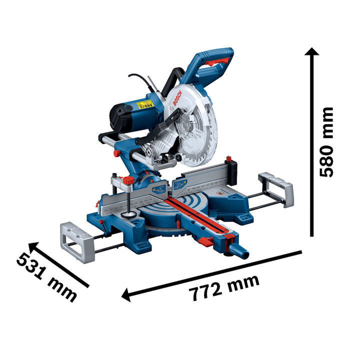 herramientas electricas inalambricas sierra ingleteadora telescopica 10 1800w 4800 rpm gcm 254 d 0601b530g0 mp madecentro