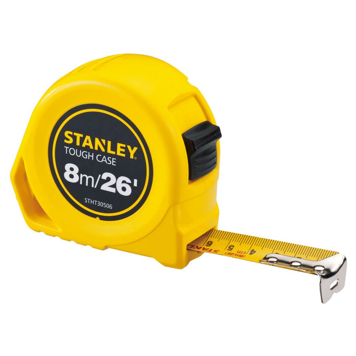herramientas manuales cinta metrica toughcase 20 8 m stanley stan 095 mp madecentro
