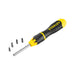 herramientas manuales destornillador ratchet con 10 puntas stanley stan 058 mp madecentro