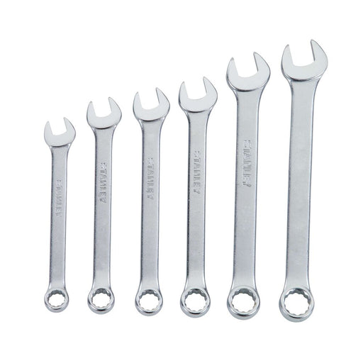 herramientas manuales juego de 6 llaves combinadas en pulgadas stanley stan 070 mp madecentro