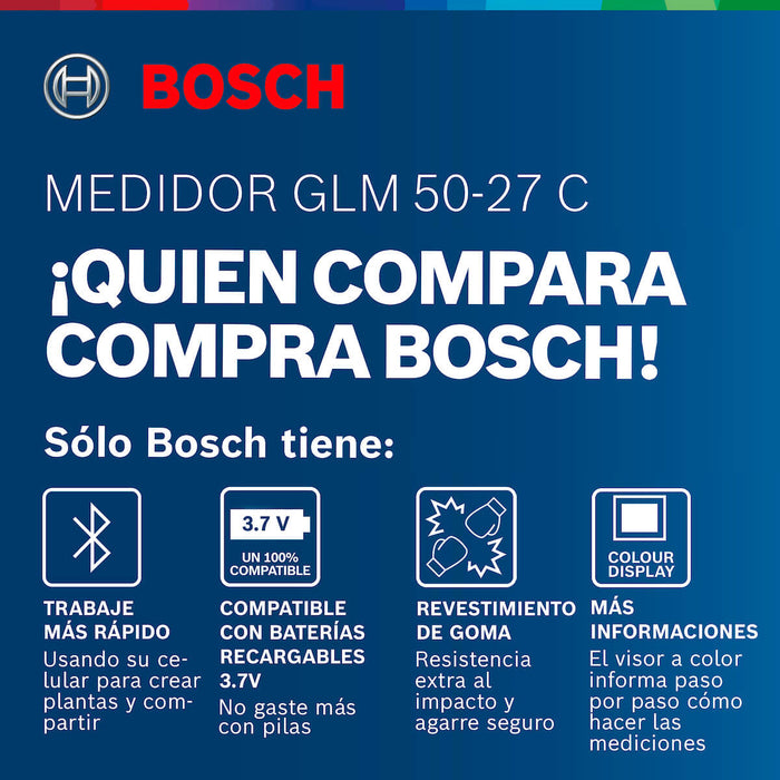 Medidor láser GLM 50-27 C marca Bosch