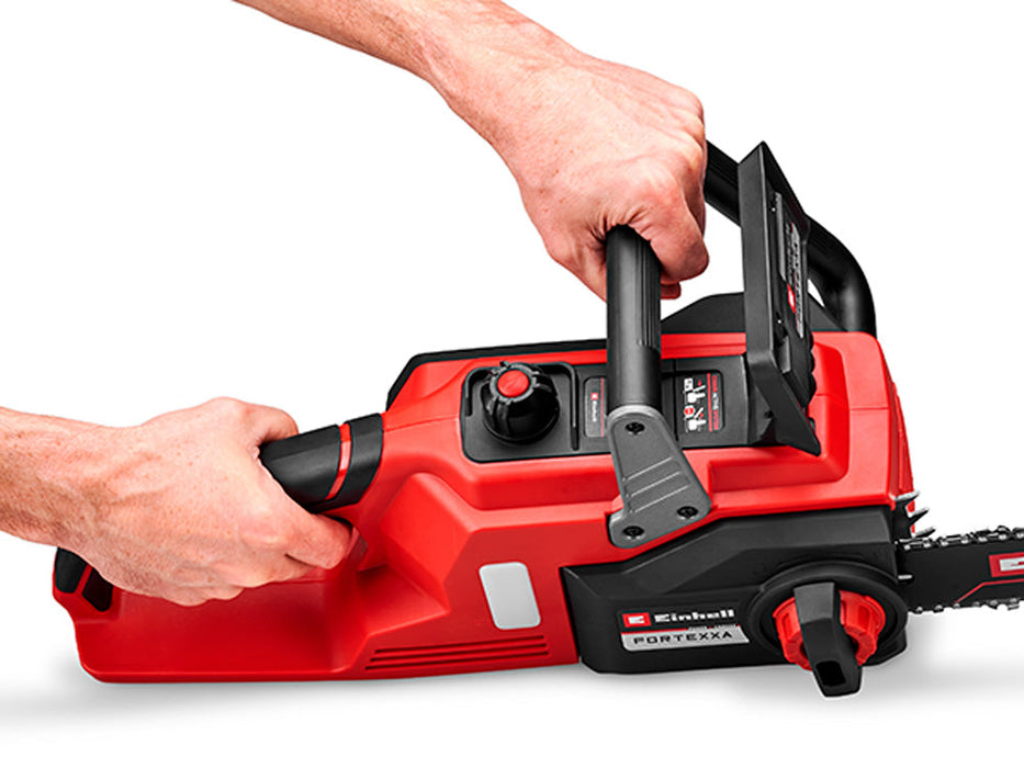 Moto sierra inalámbrica + Cargador y Batería de 4AH Marca Einhell