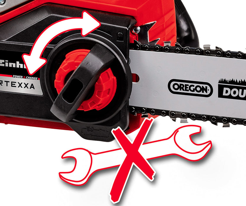 Moto sierra inalámbrica + Cargador y Batería de 4AH Marca Einhell