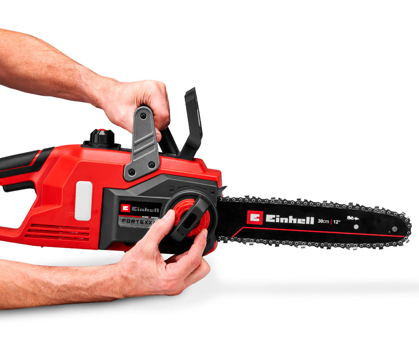 Moto sierra inalámbrica + Cargador y Batería de 4AH Marca Einhell