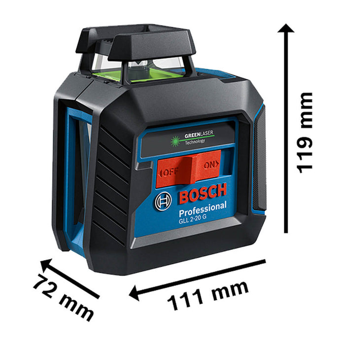 Nivel láser verde GLL 2-20 G marca Bosch