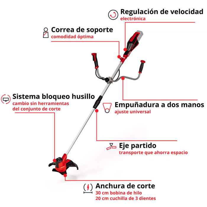 herramientaslectricas inalambricas guadanadora inalambrica 18vinhell ge ct 18 li soloinhell 3411310 madecentro