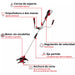 herramientaslectricas inalambricas guadanadora inalambricainhell agillo 36255 36v brushless 6300 rpminhell 3411320 madecentro