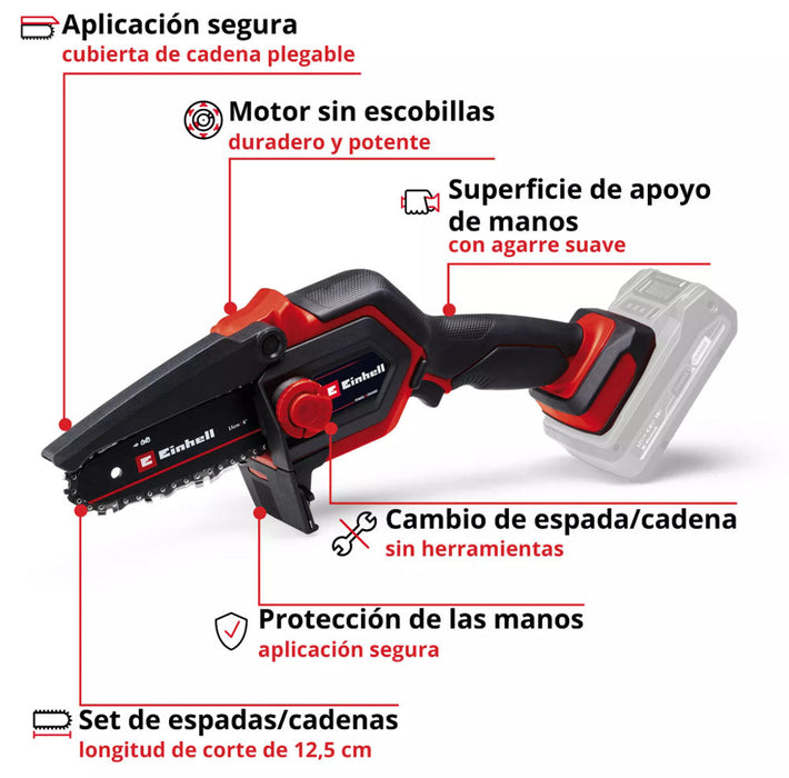 herramientaslectricas inalambricas motosierra de poda inalambricainhell ge ps 1815 kit 4ahinhell 4600040 4512106 madecentro