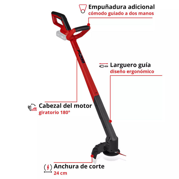 herramientaslectricas inalambricas orilladora inalambrica 18vinhell gc ct 182411 li bateria 4ah cargadorinhell 34111154511489 madecentro