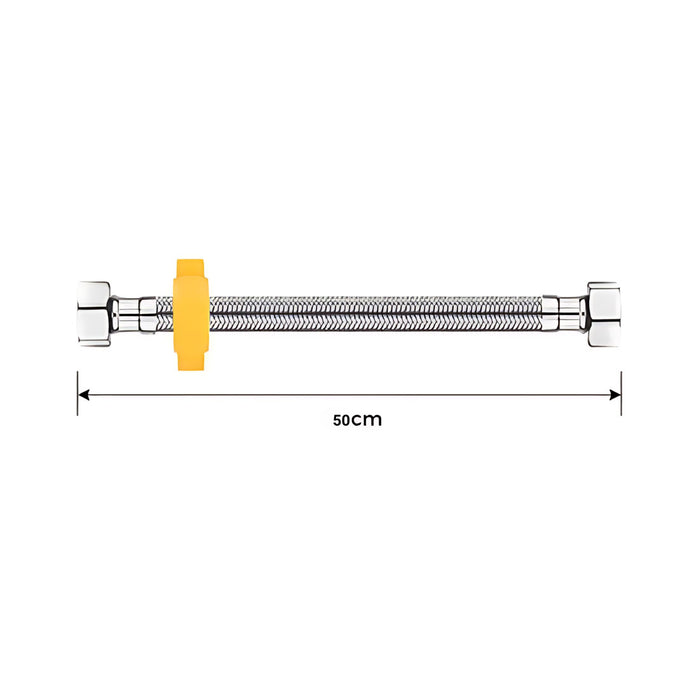 hogar accesorios bano acople flexo metalico 50 cm pmo 003 mp madecentro