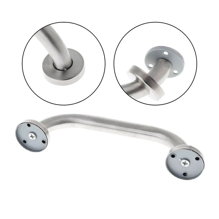hogar accesorios bano barra apoyo ducha acero inoxidable 40 cm anti slizante pmo 005 mp madecentro