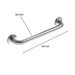 hogar accesorios bano barra apoyo ducha acero inoxidable 40 cm anti slizante pmo 005 mp madecentro