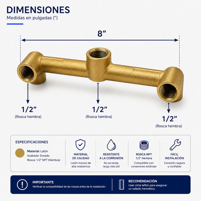 hogar accesorios bano cuerpo ducha 8 pulgadas bronce rosca npt 12 universal pmo 009 mp madecentro