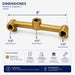 hogar accesorios bano cuerpo ducha 8 pulgadas bronce rosca npt 12 universal pmo 009 mp madecentro