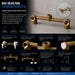 hogar accesorios bano cuerpo ducha 8 pulgadas bronce rosca npt 12 universal pmo 009 mp madecentro