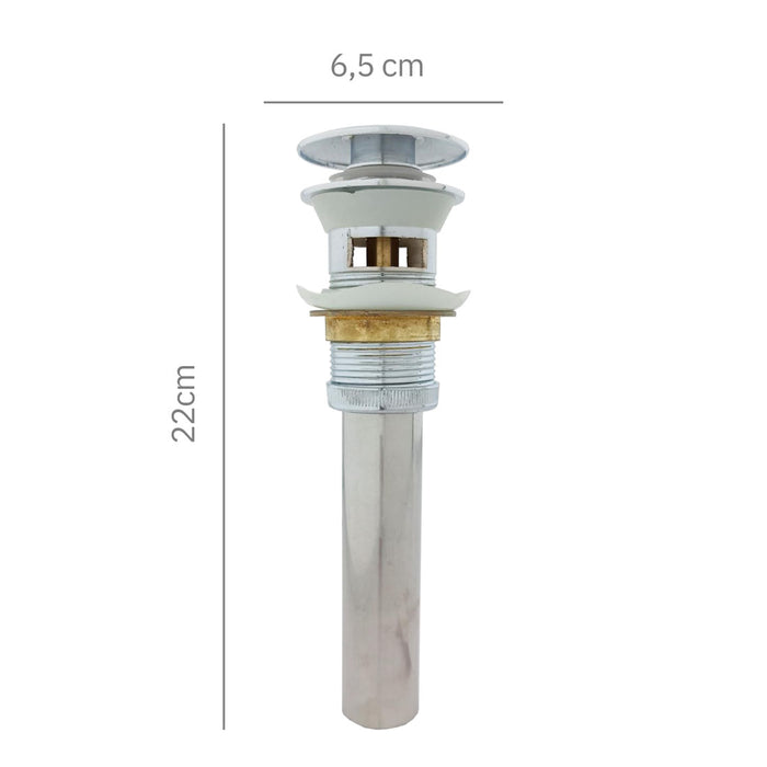 hogar accesorios bano desague lavamanos rebose cromado pmo 011 mp madecentro