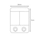 hogar accesorios bano dispensador jabon doble bano 2 1 blanco pmo 012 mp madecentro