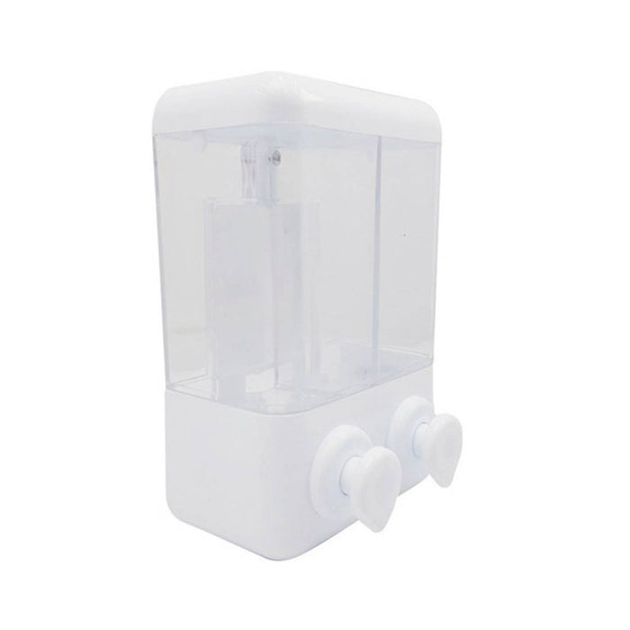 hogar accesorios bano dispensador jabon doble bano 2 1 blanco pmo 012 mp madecentro