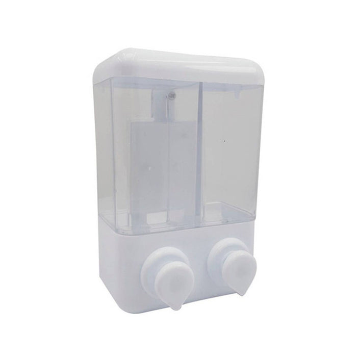 hogar accesorios bano dispensador jabon doble bano 2 1 blanco pmo 012 mp madecentro
