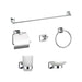 hogar accesorios bano juego accesorios bano 6 piezas cromo salento pmo 033 mp madecentro