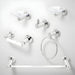 hogar accesorios bano juego accesorios bano 6 piezas cromo salento pmo 033 mp madecentro