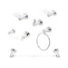 hogar accesorios bano juego accesorios bano 6 piezas cromo salento pmo 033 mp madecentro