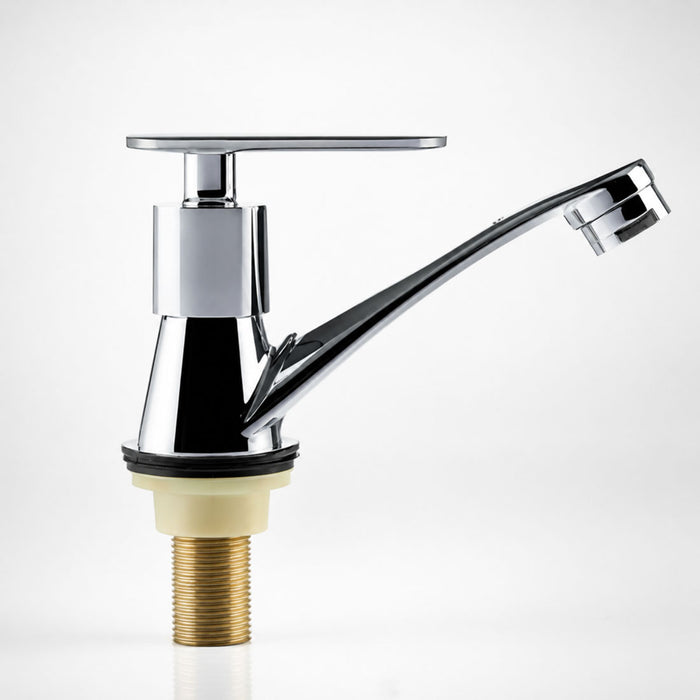 hogar accesorios bano llave lavamanos palanca cuerpo metalicotrada bronce color cromado pmo 035 mp madecentro
