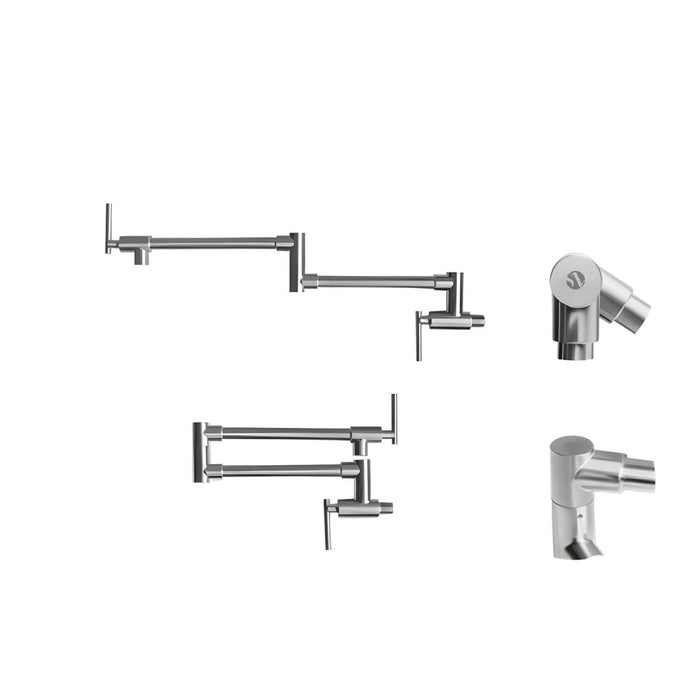 hogar accesorios bano llave muro plegable tessuto niquel texturizado acero inoxidable pmo 037 mp madecentro