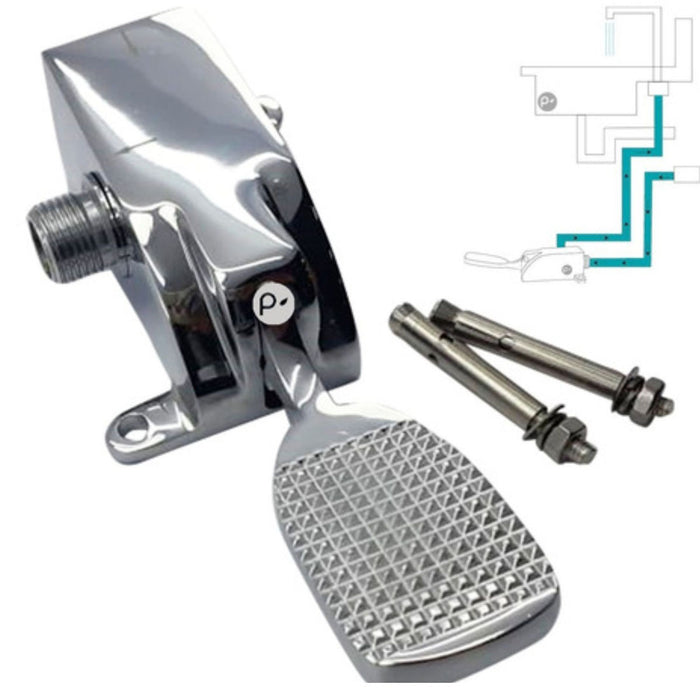 hogar accesorios bano llave pedal alto trafico institucional pmo 038 mp madecentro