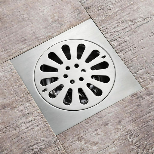 hogar accesorios bano rejilla piso 10 x 10 cm acero inoxidable pmo 050 mp madecentro