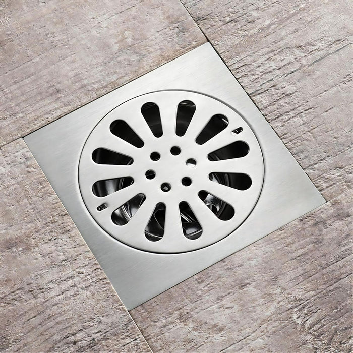 hogar accesorios bano rejilla piso 10 x 10 cm acero inoxidable pmo 050 mp madecentro
