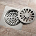 hogar accesorios bano rejilla piso 10 x 10 niquel cepillado nucleo laton sague pmo 049 mp madecentro