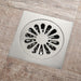 hogar accesorios bano rejilla piso 10 x 10 niquel cepillado nucleo laton sague pmo 049 mp madecentro