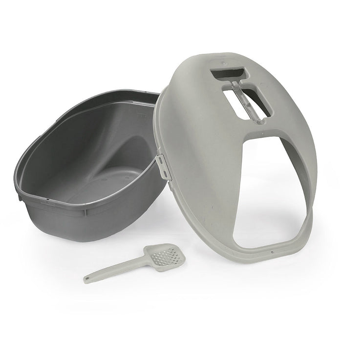 Arenero para gato gris marca Rimax